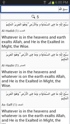 Quran - English android App screenshot 0